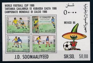 [59631] Somalia 1986 World Cup Soccer Football Mexico MNH Sheet