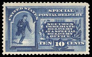 U.S. SPECIAL DELIVERY E1  Mint (ID # 90059)