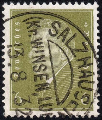 Germany - Scott 369 - Used - Heavy Cancel