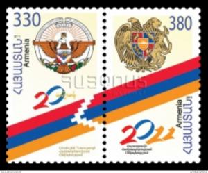 Armenia MNH** 2011 Scott 883 20th anniversary of the RA and NKR independence ...