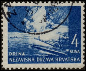 Croatia 37 - Used - 4k Drina River (1941) +