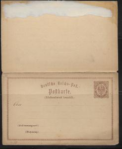 Germany Postal Stationery Postcard H&G #4 Mint