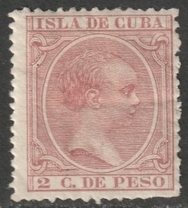 Cuba 1896 Sc 139 MH* crease