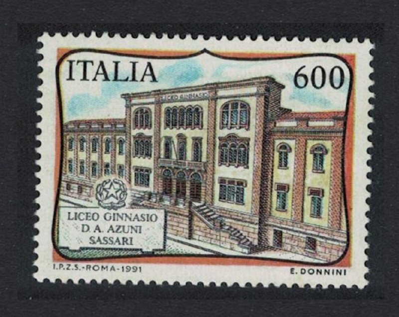 Italy D A Azuni Lyceum Sassari 1991 MNH SG#2127