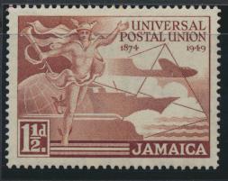 Jamaica SG 145  Mint Light Hinge  SC# 142 UPU   see details