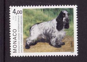 Monaco-Sc#1940-unused NH set-Dogs-American Cocker Spaniel