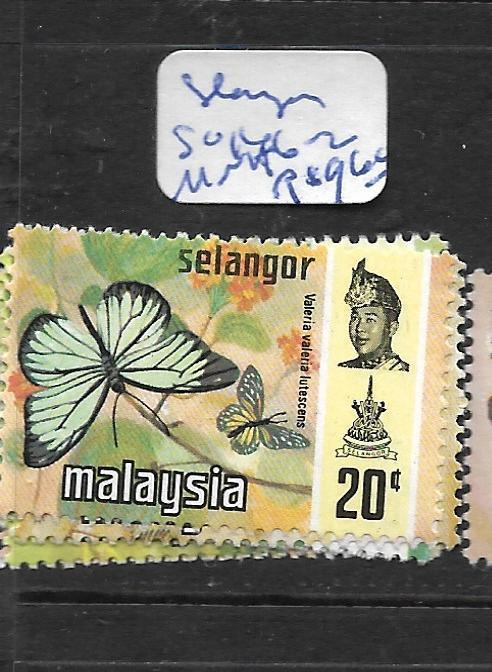 MALAYA   SELANGOR  (PP1007B)  BUTTERFLY  SG  146-152    MNH