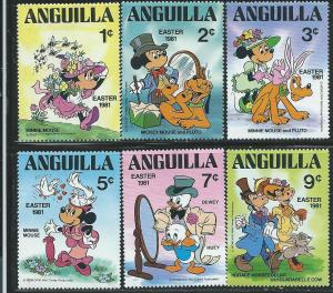 Anguilla #434-439  1981 Easter- Disney  (MNH)  CV $1.50