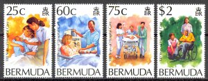 Bermuda Sc# 685-688 MNH 1994 Hospital Care 100th