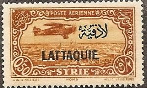 Latakia C1 Mint OG 1931 50c ocher Airmail