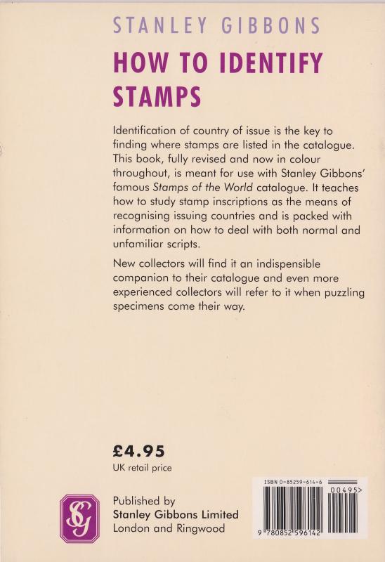 How to Identify Stamps, New 40 page Paperback by Stanley Gibbons