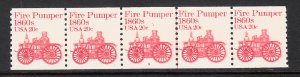 USA PNC SC# 1908 FIRE PUMPER  $0.20c. PL# 9 WATER ACTIVATED PNC5 MNH