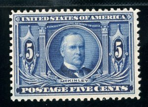 USAstamps Unused FVF US 1904 Louisiana Purchase Scott 326 OG MLH