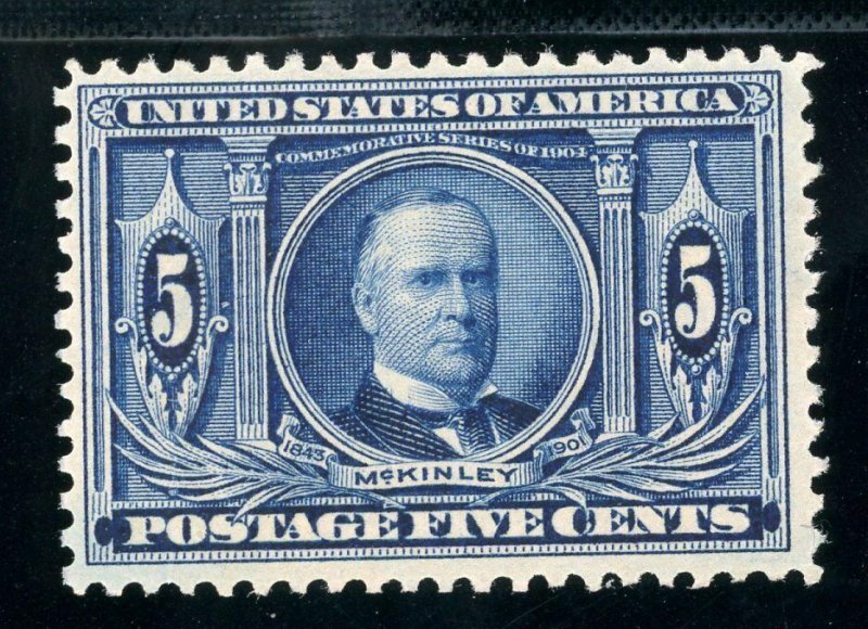 USAstamps Unused FVF US 1904 Louisiana Purchase Scott 326 OG MLH