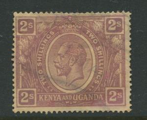 Kenya & Uganda - Scott 30 - KGV Definitive -1922 - Used - Single 2/- Stamp