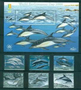 Jersey 2000 Marine mamals = World Stamp Ex MS MUH lot66497