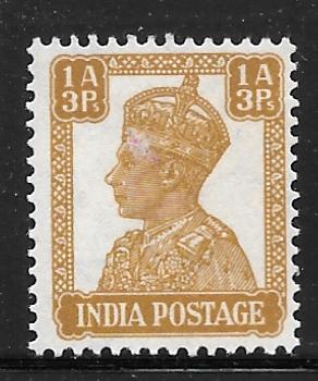 India 172: 1a3p George VI, MH, F-VF