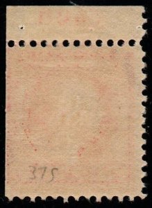 U.S. #375a MH VF+ Booklet Plate Number 5462 Single