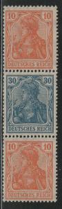 Germany Scott # 119 (2), 123, mint nh, se-tenant, Mi# S16