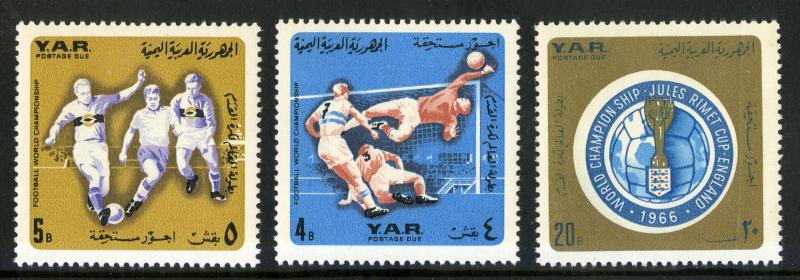 YEMEN J20-J22 MNH SCV $10.75 BIN $5.50 SPORTS