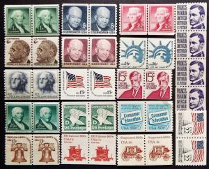 US MNH Coil Pairs