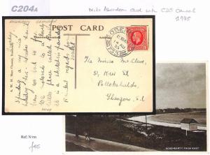 C204a 1935 GB Scotland Aberdeen Roseheart Postcard CDS Cancel {samwells-covers}