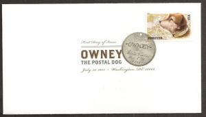 US 4547 Owney the Postal Dog DCP FDC 2011