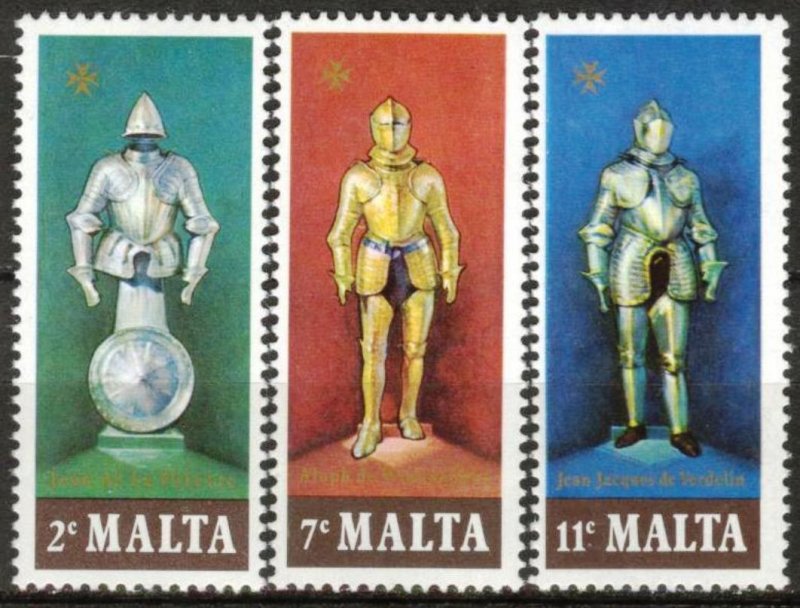 Malta 1977 Armaments of Knights Museum set of 3 MNH
