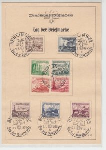 WWII 1938 Third Reich Official Document Tag der Briefmarke 1938 FDC 2