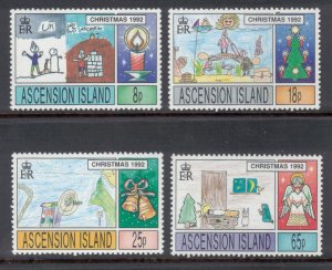 ASCENSION 1992 Christmas/ Children's Drawings; Scott 549-52, SG 587...