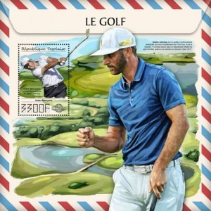 Togo - 2017 Professional Golfers - Stamp Souvenir Sheet - TG17515b