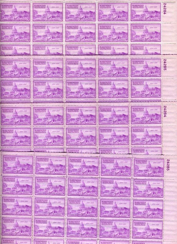 UNITED STATES SCOTT #992 SHEET COMPLETE UNFOLDED MINT NH--ONLY 1 SHEET OFFERED