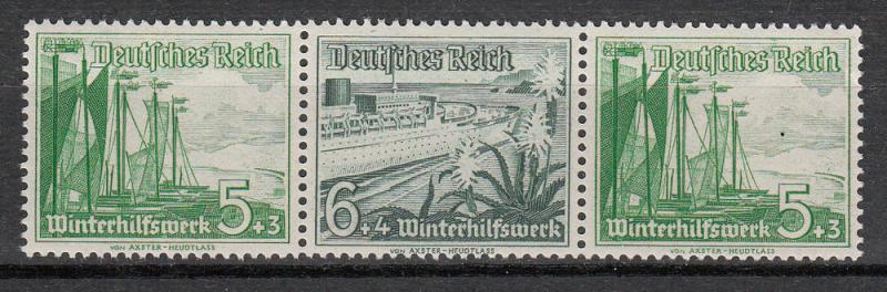 Germany - 1937 Ships se-tenant  Mi# W126 - MNH (9725)