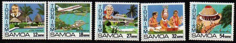 SAMOA SG594/8 1981 TOURISM  MNH