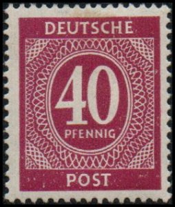 Germany 548 - Mint-H - 40pf Numeral / Design (1946)