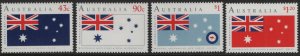 AUSTRALIA 1199-1202 MNH F/VF SET OF 4 FLAGS