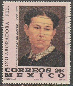 MEXICO 1043, Benito Juarez Death Centennial(his wife). Used. VF. (1038)