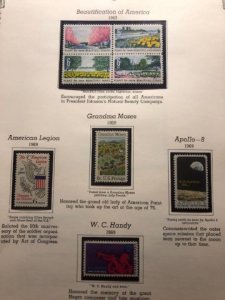 US 1968 and 1969 Commemoratives OGNH - See Description