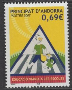 ANDORRA SGF615 2002 SCHOOLS ROAD SAFTEY CAMPAIGN MNH