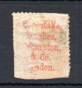 PENNY RED PLATE 206 WITH 'COPESTAKE HUGHES' PROTECTIVE UNDERPRINT