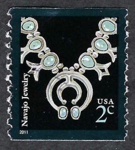 United States #2758B 2¢ Navajo Necklace (2011). 2011 date. Used.