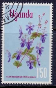 Uganda 1969, Clerodendrum Myricoides, 1.50sh, sc#125, used