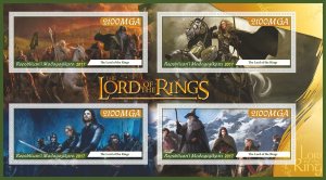 Stamps. Cinema. The Lord of the Rings 2017 year 1+1 sheets perforated