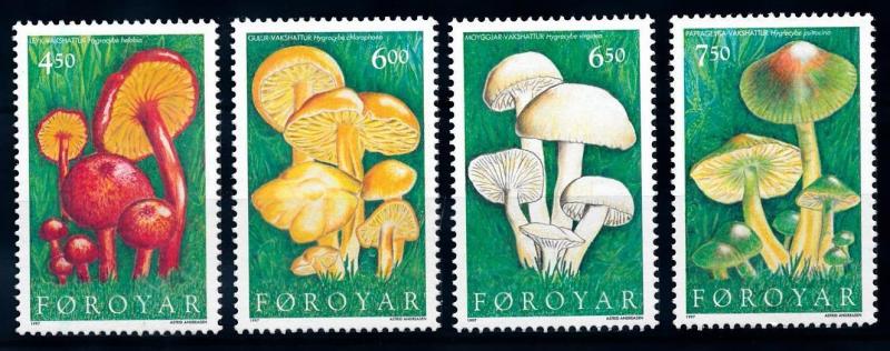 [65785] Faroe Islands 1987 Mushrooms Pilze Champignons  MNH