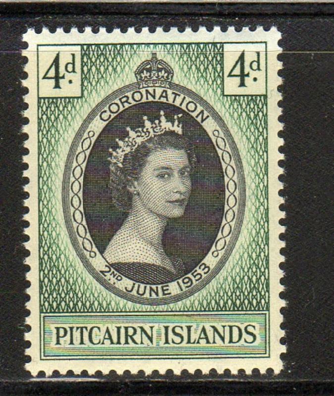 PITCAIRN ISLAND #19  1953 CORONATION   MINT VF NH O.G