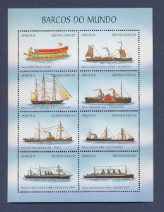 ANGOLA - Scott 1089 - MNH S/S - oil tanker, ships - 1999