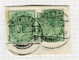 INDIA; Early QV issue with fine POSTMARK, Quette