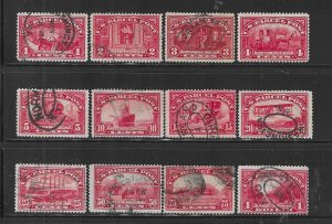 US #Q1-Q12 1913 PARCEL POST COMPLETE- USED