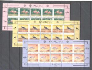 Kazakhstan 240-42 MNH m/s Birds SCV36