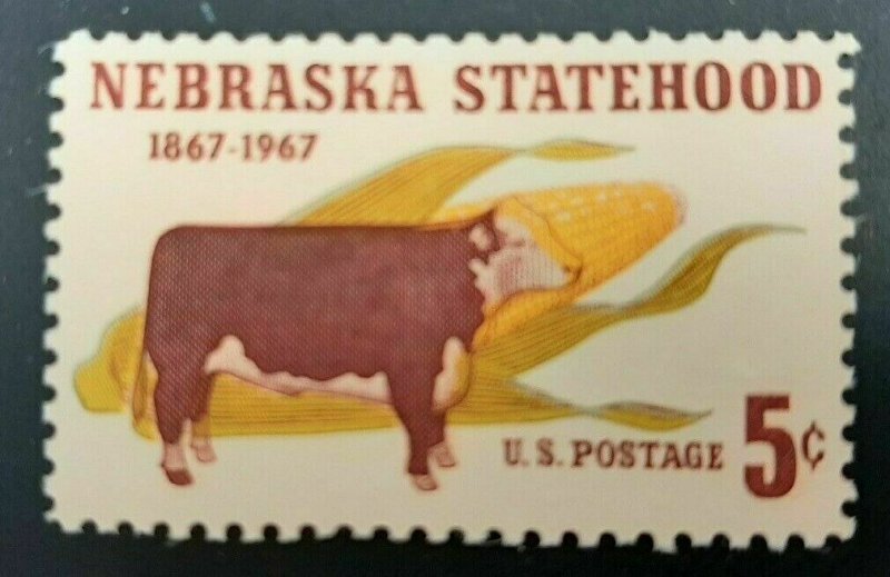 Scott# 1328 - 5 Cent Stamp Nebraska Statehood 1967 MNH